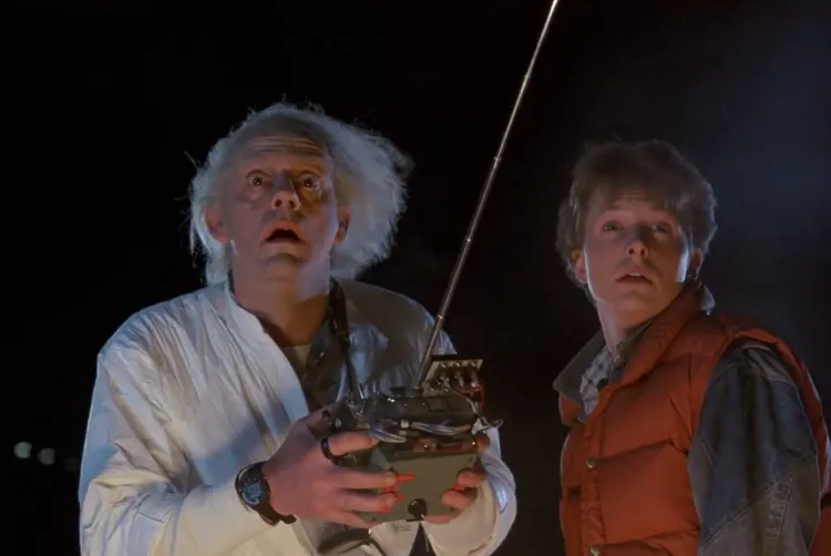 Marty McFly and Doc Brown