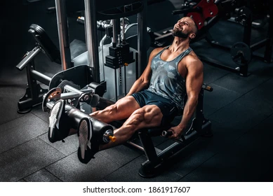 Person performing leg exercises
